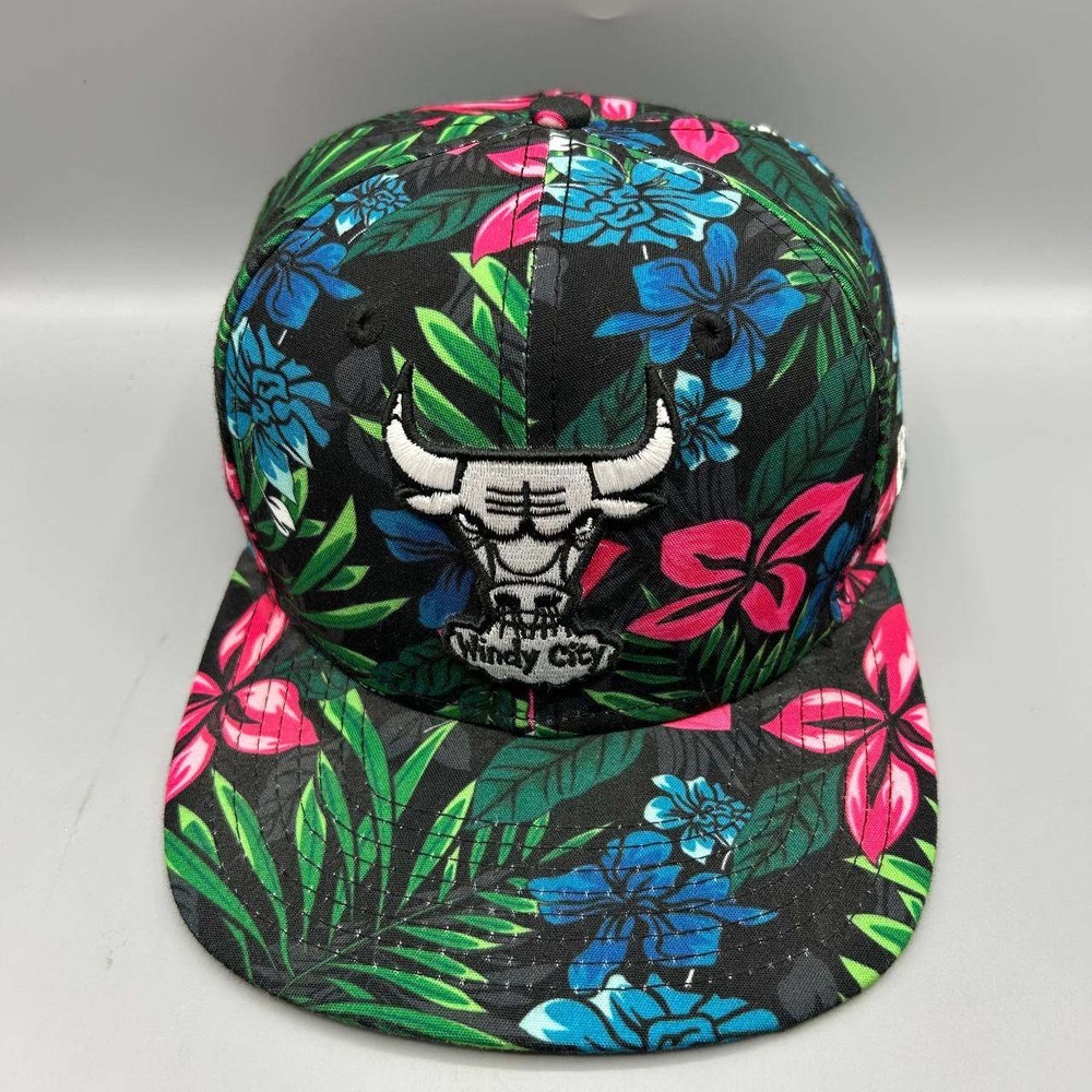 Chicago Bulls Windy City NBA Hat Men Floral 9Fifty New Era Snap Back Cap